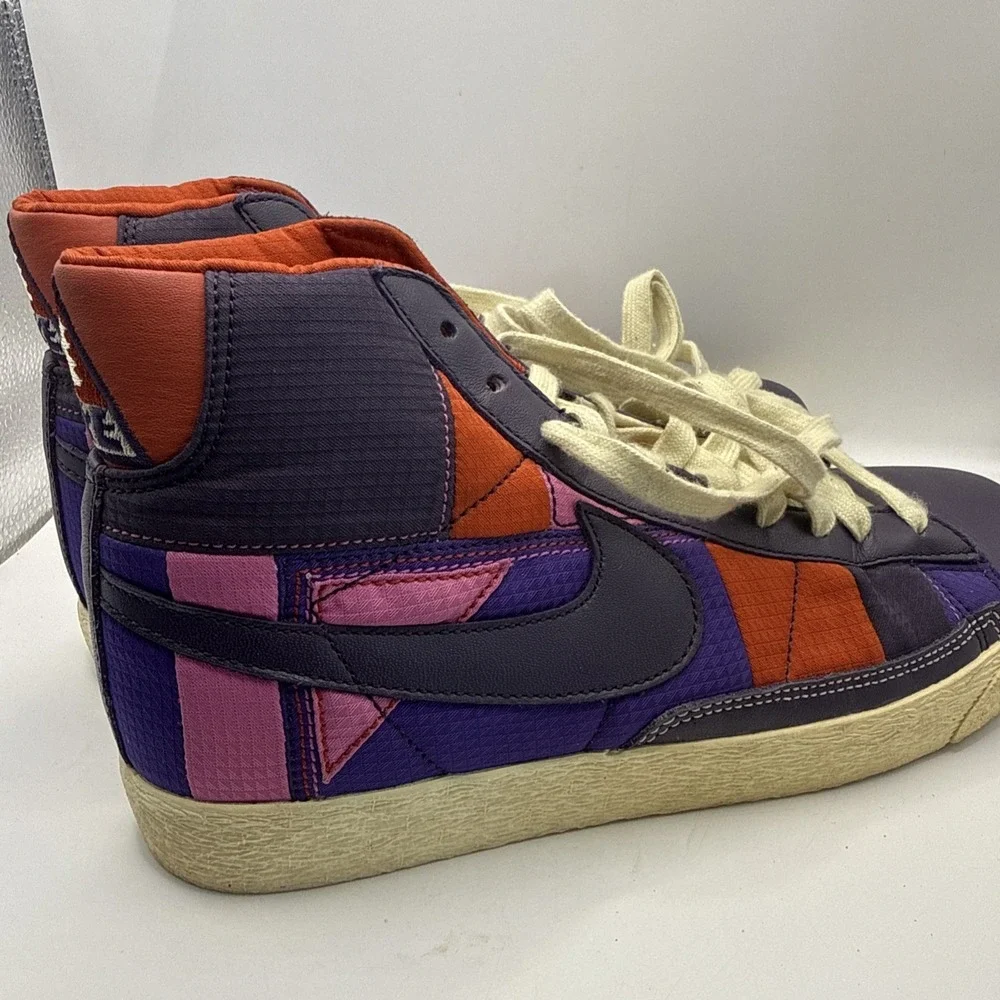 Nike WMNS Blazer Mid Premium Style 316959-551 Size 8.5 US Purple Orange‎ Pink